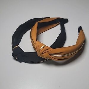 5/$30 Satin Knot Headbands Mustard Gold Slipon
